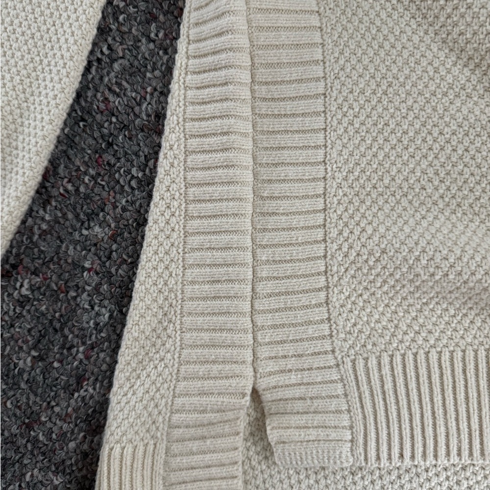 Madewell womens Pickford Cream Crewneck Pullover knit Sweater size medium - Picture 8 of 8